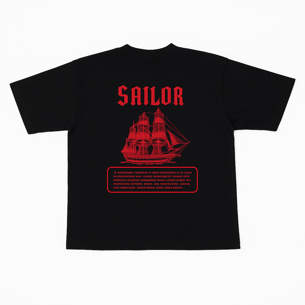 TeeTime "Catching" T-Shirt Oversized Sailors